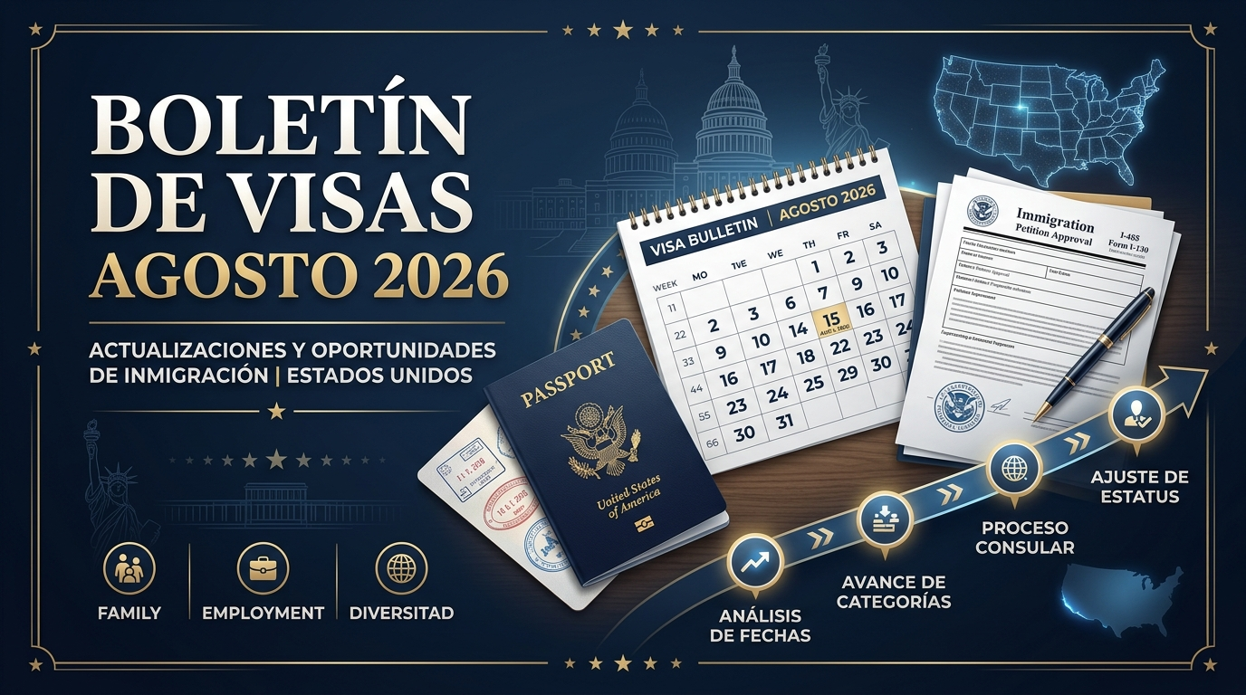 Boletín de Visas Agosto 2026 