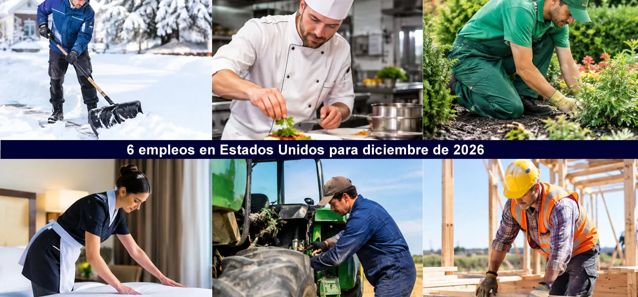 Ofertas de empleo para Estados Unidos Diciembre 2026