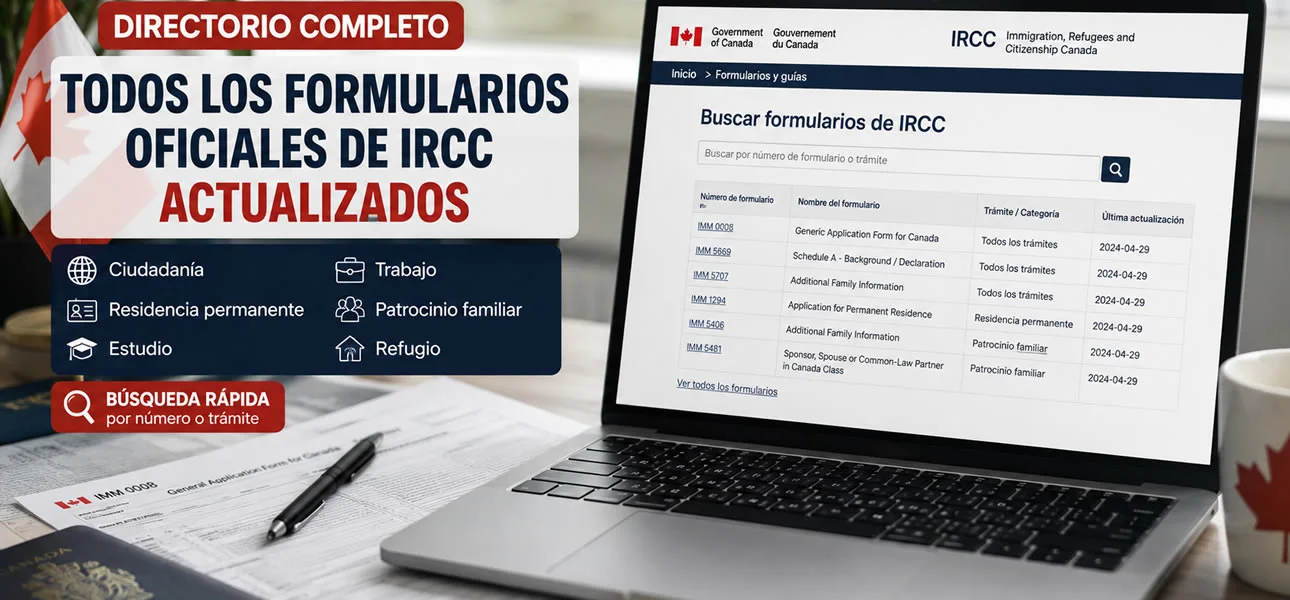 Formularios Para Trámites en Canadá 