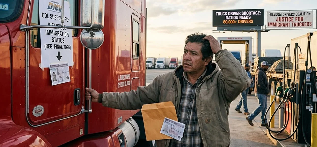 restringen licencias a camioneros inmigrantes 