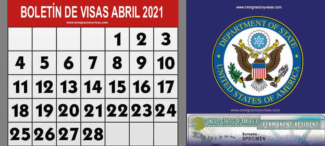 Boletín De Visas Abril 2021