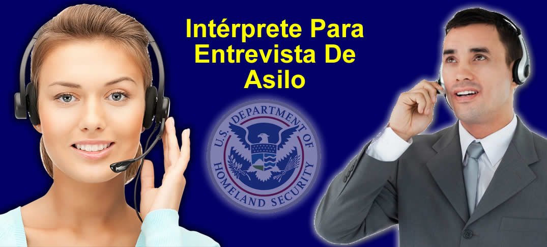 intérprete para entrevista de asilo 