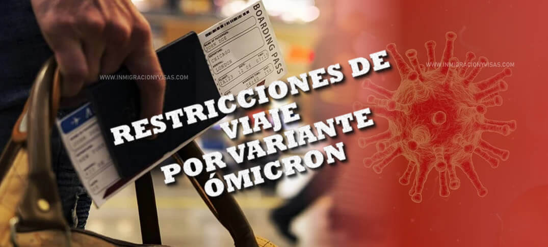 Nuevas restricciones de viaje 